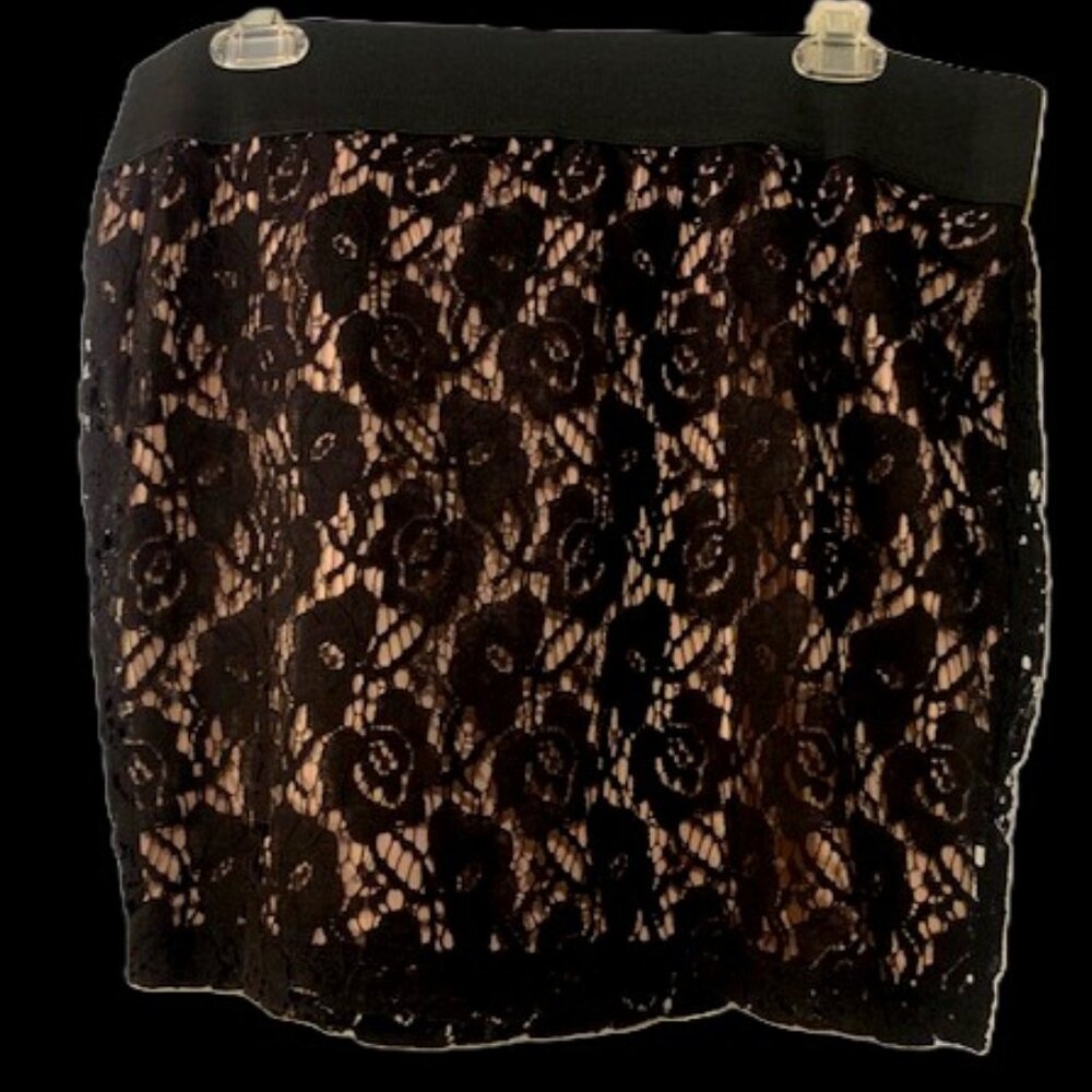 stooshy Black/Pink Mini Skirt - XL